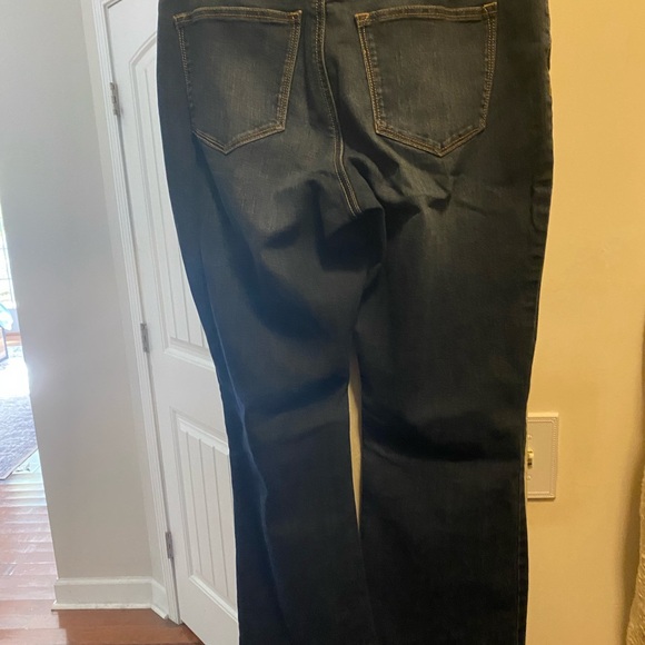 New Directions Dark Blue Flare Jeans - Picture 2 of 3